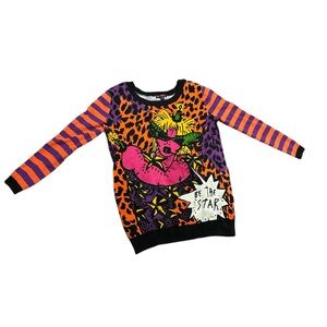 Betsey johnson vibrant vintage 90’s/y2k sweater!!!!